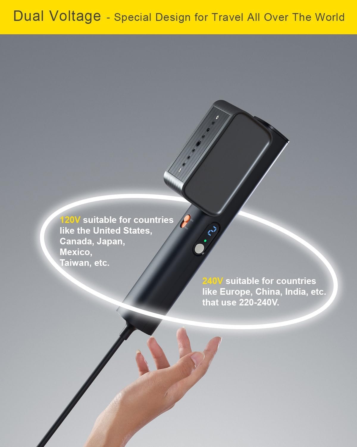 G7 Travel Steamer for Clothes Dual Voltage 100-240V Iron Steamers