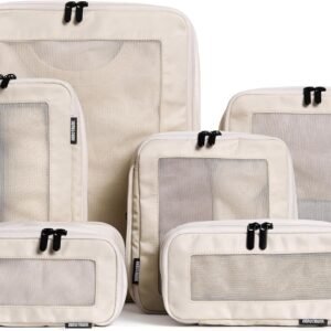 Compression Packing Cubes for Travel - Luggage Organizer Bags